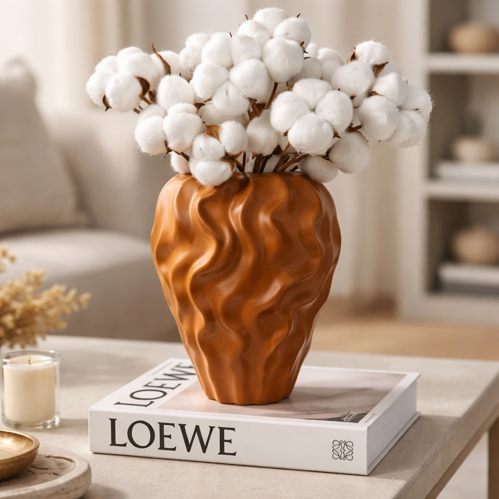 Ceramic Stoneware Vase - Tile Color