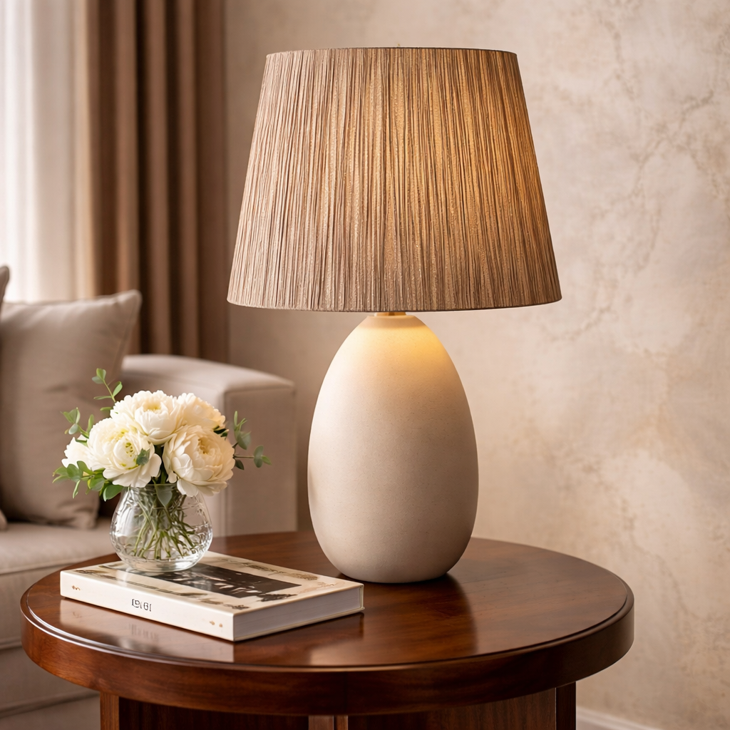 Ceramic Brown Cream Lampshade