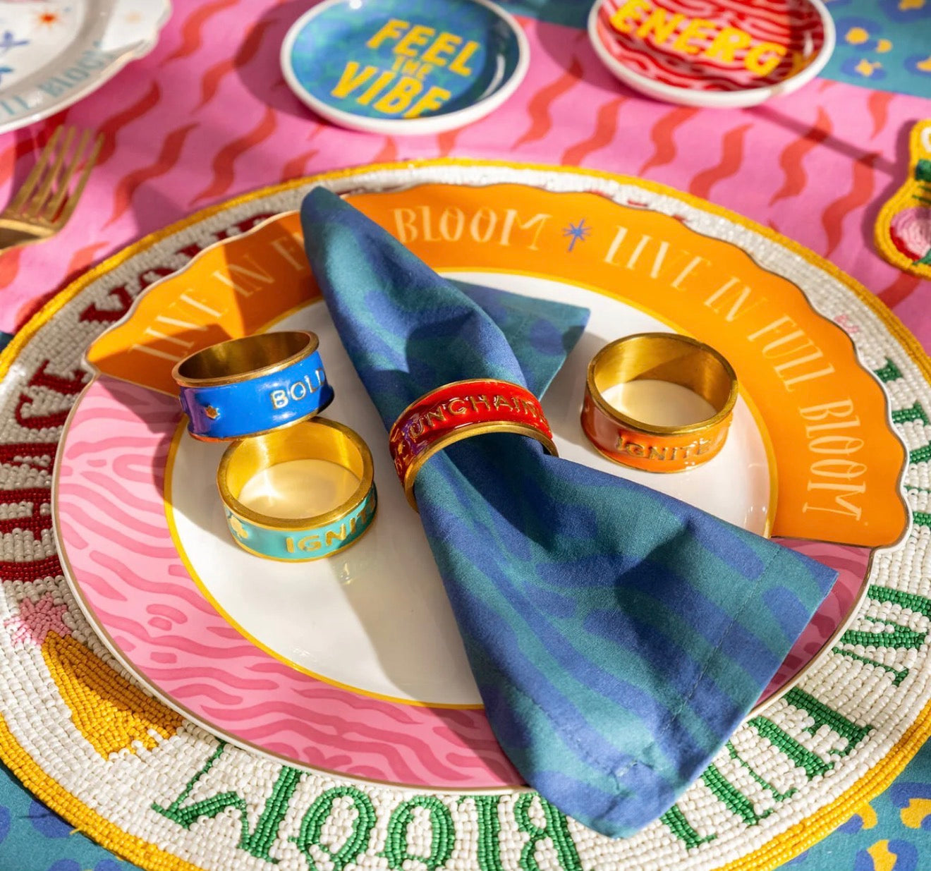 Brass Napkin Ring -Set of 4