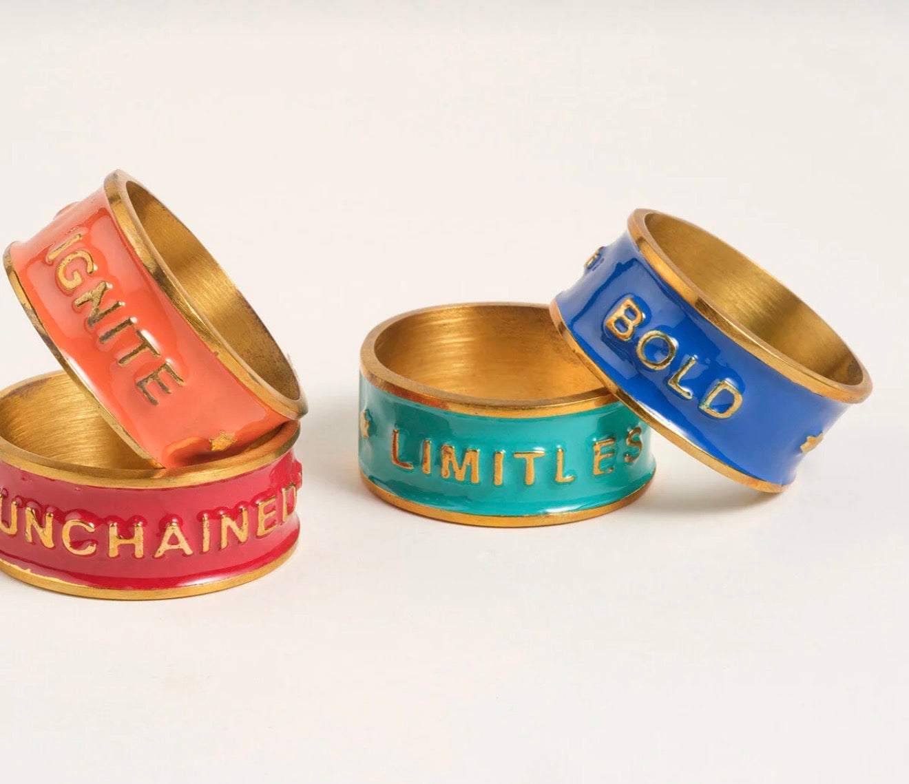 Brass Napkin Ring -Set of 4