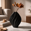 Black Ceramic Vase- Stoneware