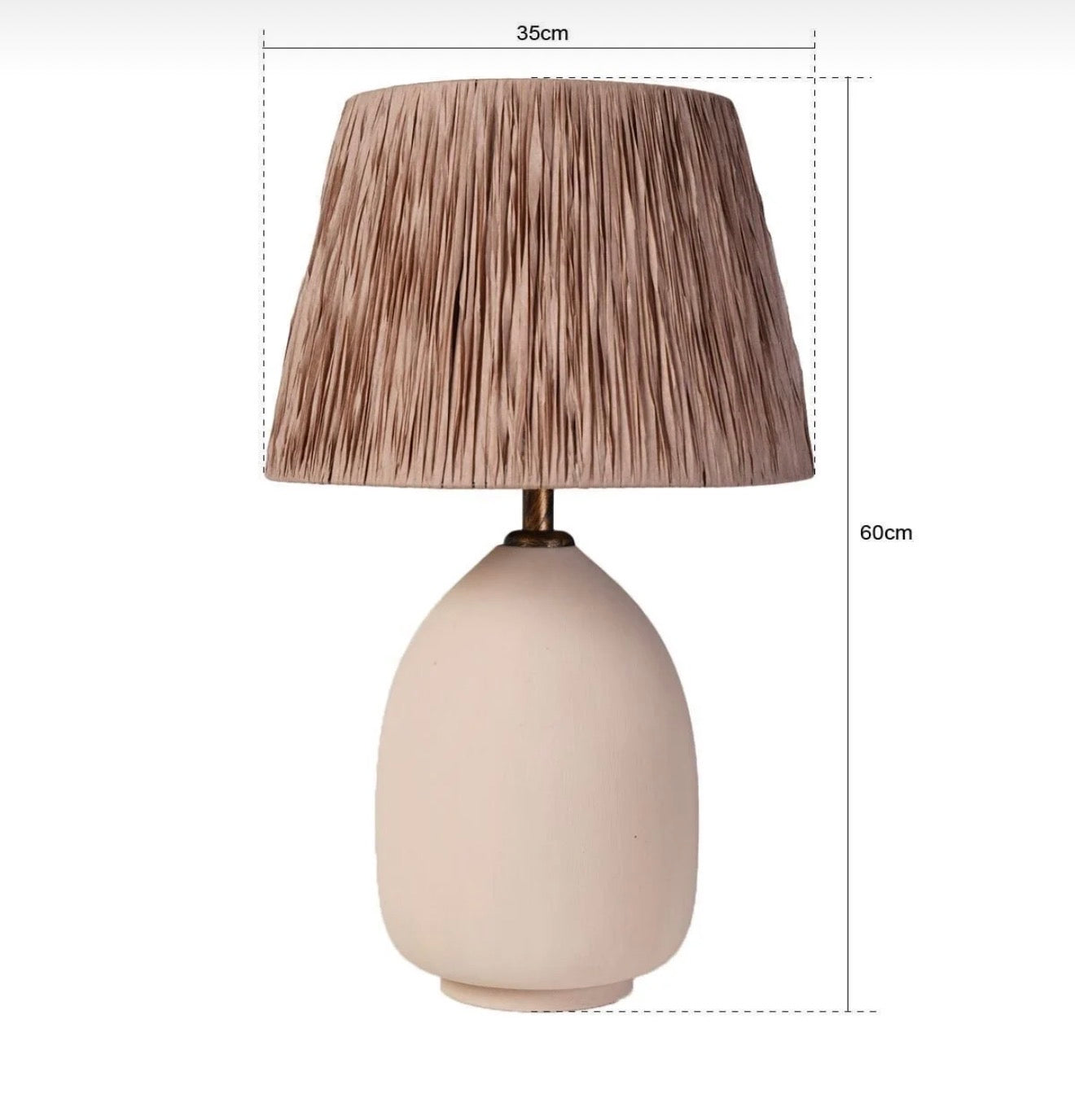 Ceramic Brown Cream Lampshade