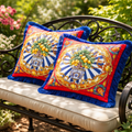Positano Blue Pillow- With Core