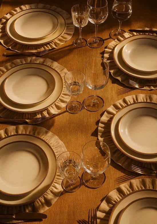 Cotton Ruffled Placemat