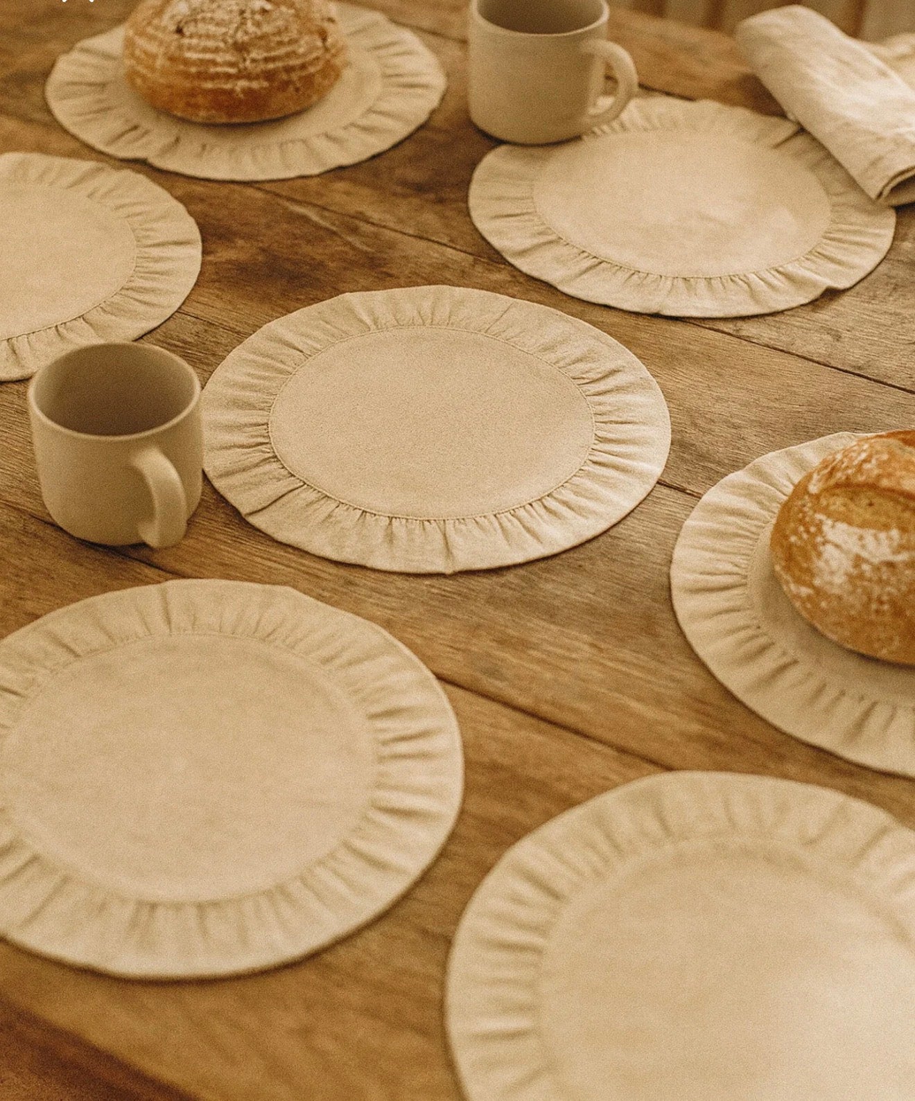 Cotton Ruffled Placemat