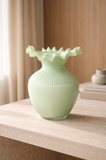 Pastel Green Glass Vase