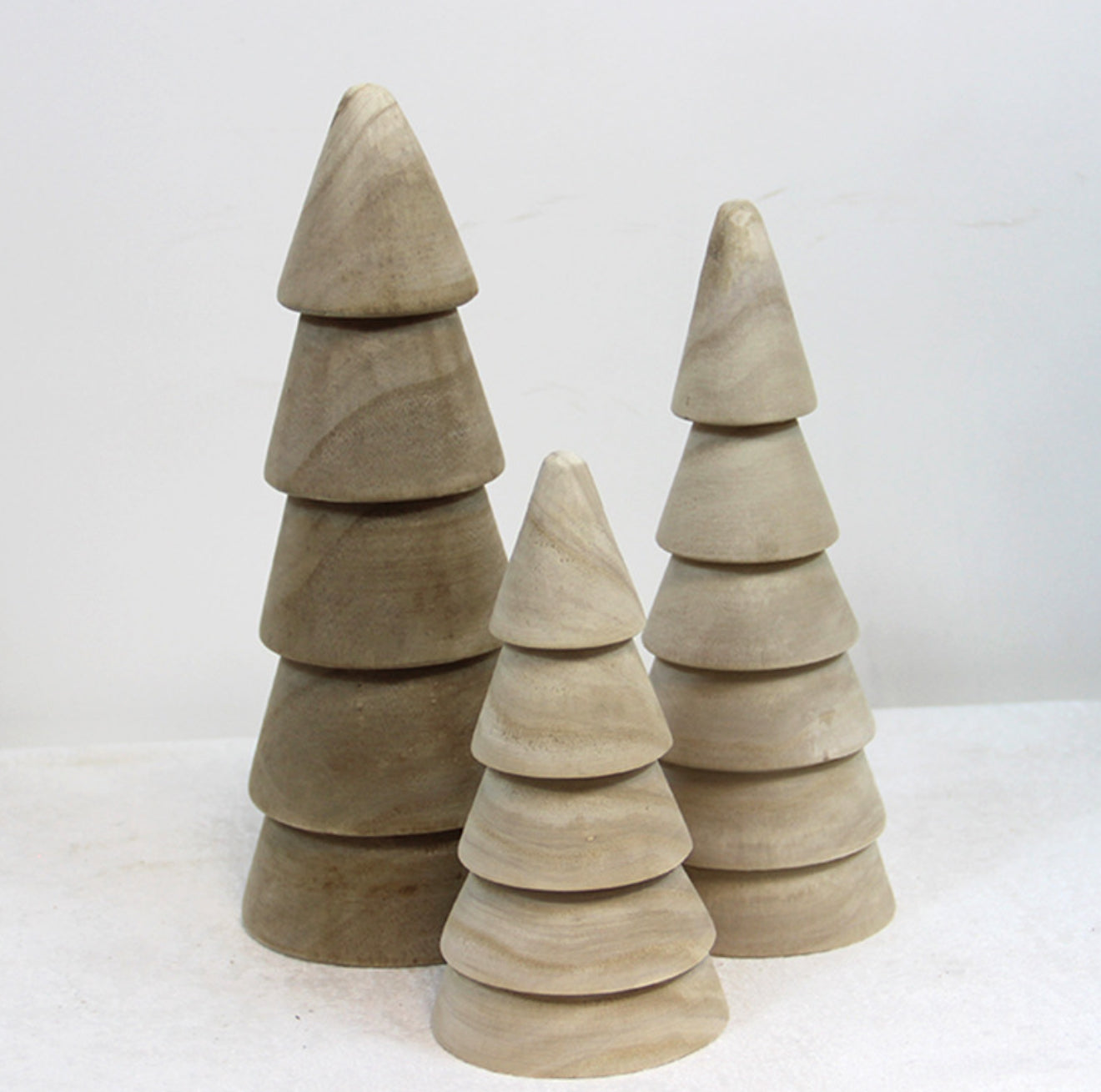 Natural Wood Christmas Tree/ Legless Small