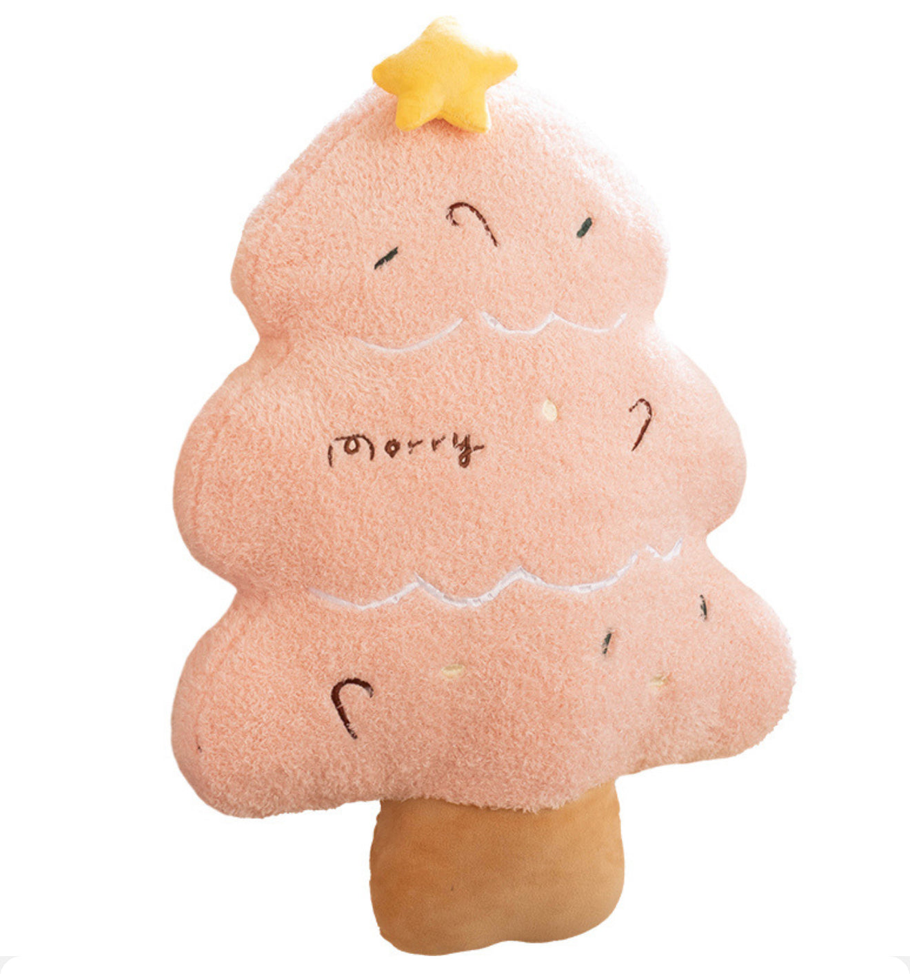 Christmas Pillow- Pink Tree