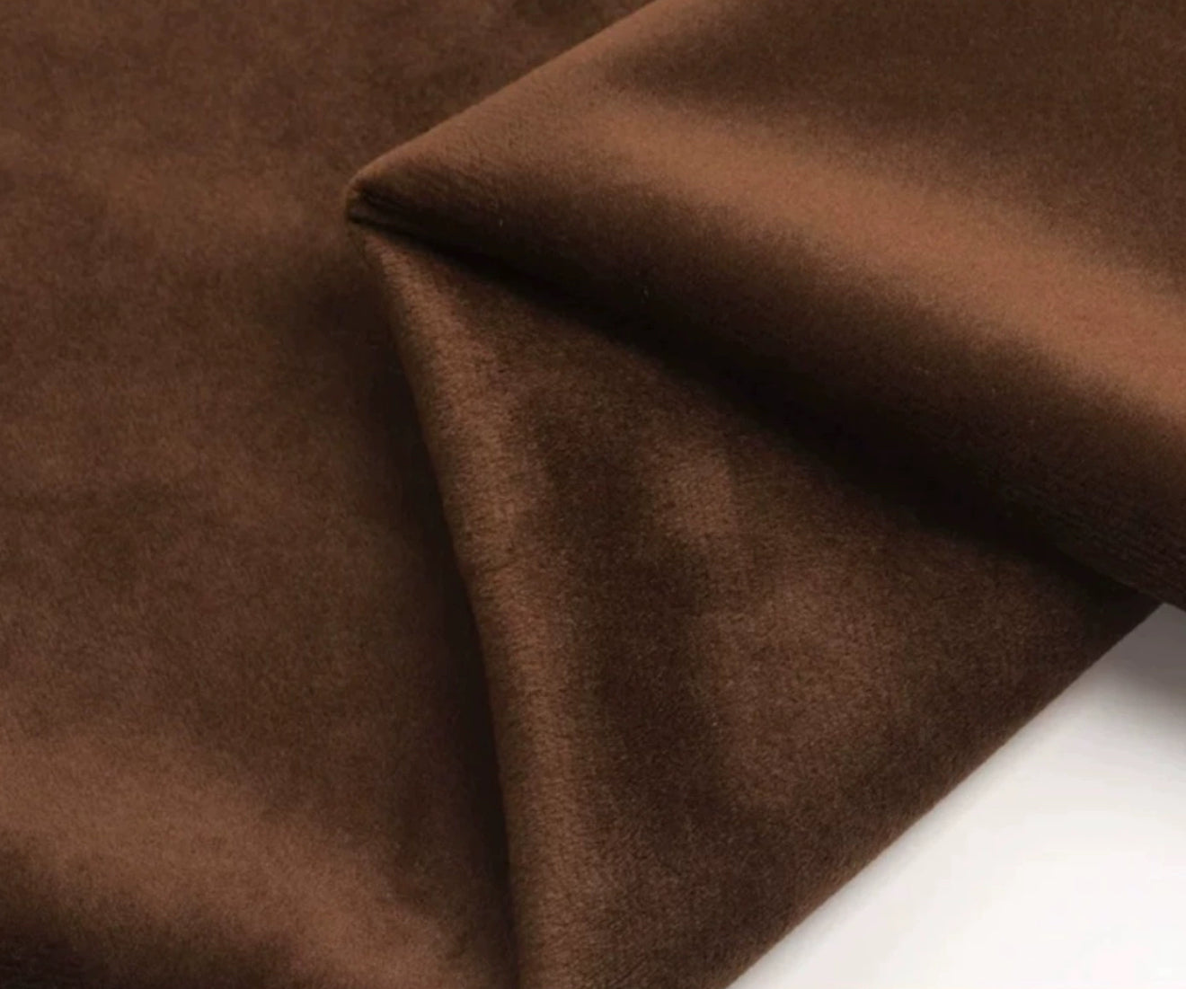 Velvet Cone Decorative Christmas Trees – Coffee/ 10cm