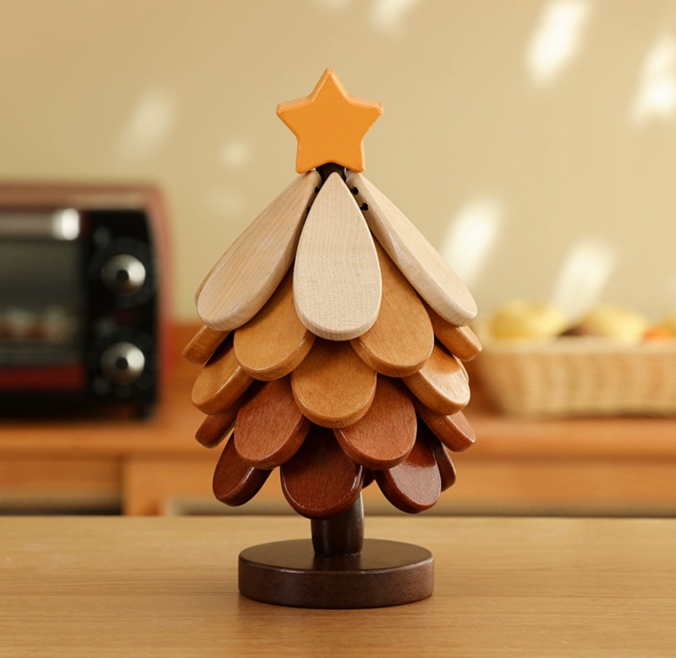 Natural Wood Slice Coasters – Rustic Set of 5