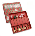 Christmas Tableware Gold-6 pcs /Red Box