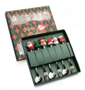 Christmas Tableware Silver-6 pcs /Green Box