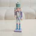 Pastel Color Wood Christmas Nutcracker/Purple