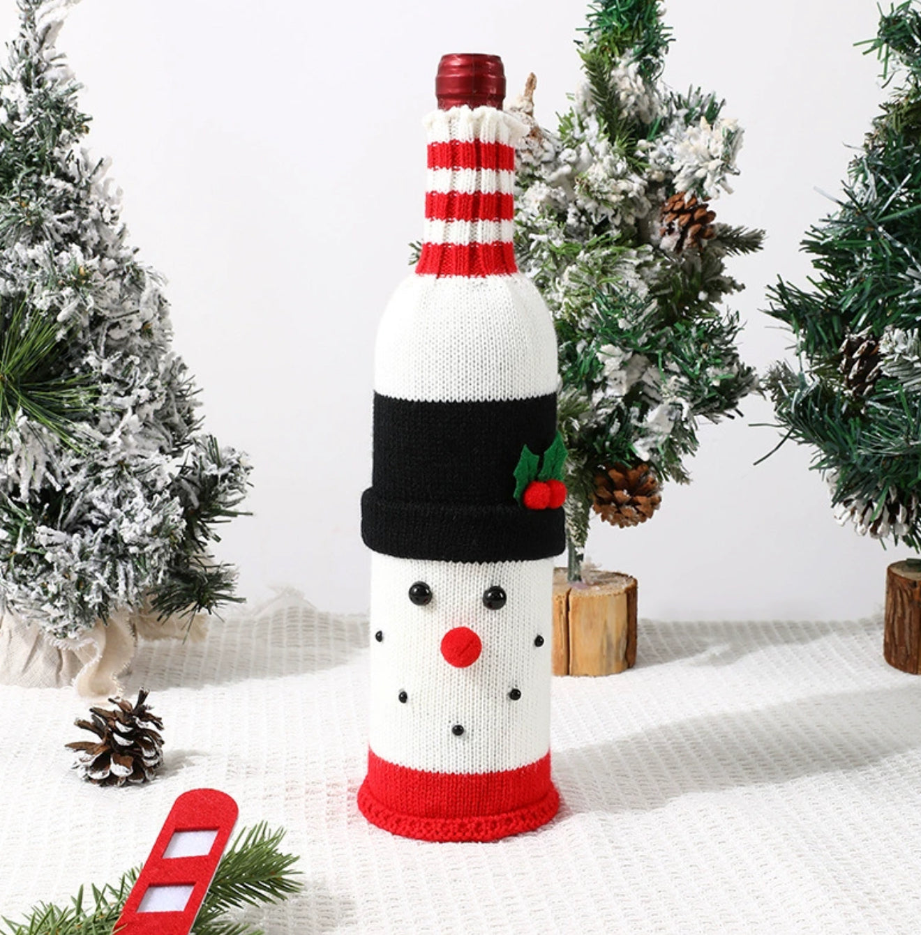 Snowman Creative Set Wine Bottle