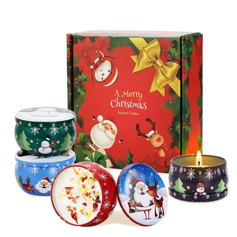 Christmas Scented Candle Box Of 4