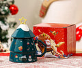 Green Christmas Tree- Ceramic Mug With Box