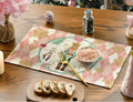 Pink and Gold Nutcracker Linen Placemat-Decorative Table
