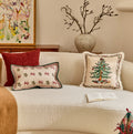 Square Star Light Tree Pillow- Christmas Holiday