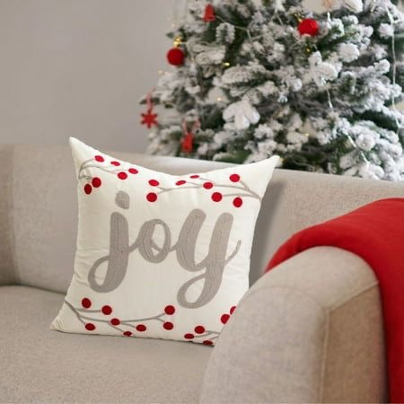 Joy Christmas Pillow- Christmas Holiday