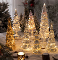 Glass Small Gold Tree-Christmas Decoration With Lights