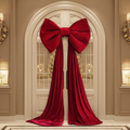 Christmas Top Tree- Ruby Red Velvet Big Bow