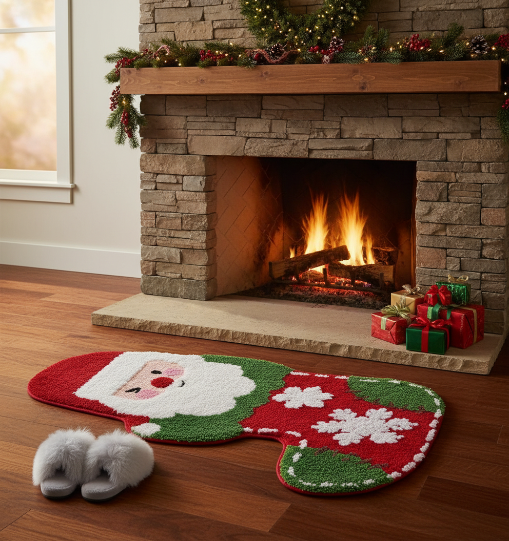 Christmas Floor Mat-Christmas Stockings
