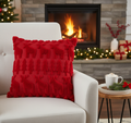 Christmas Pillow Reindeer- Red Velvet-Including Core
