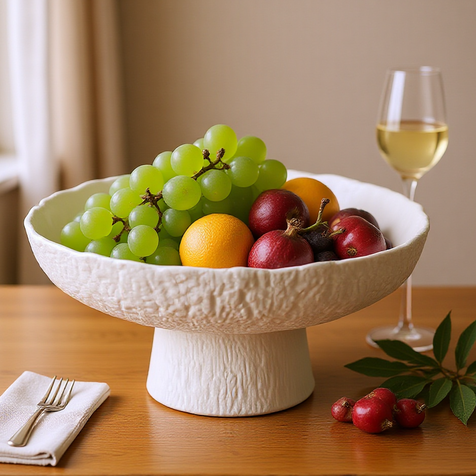 Crystal Glass Plate-White