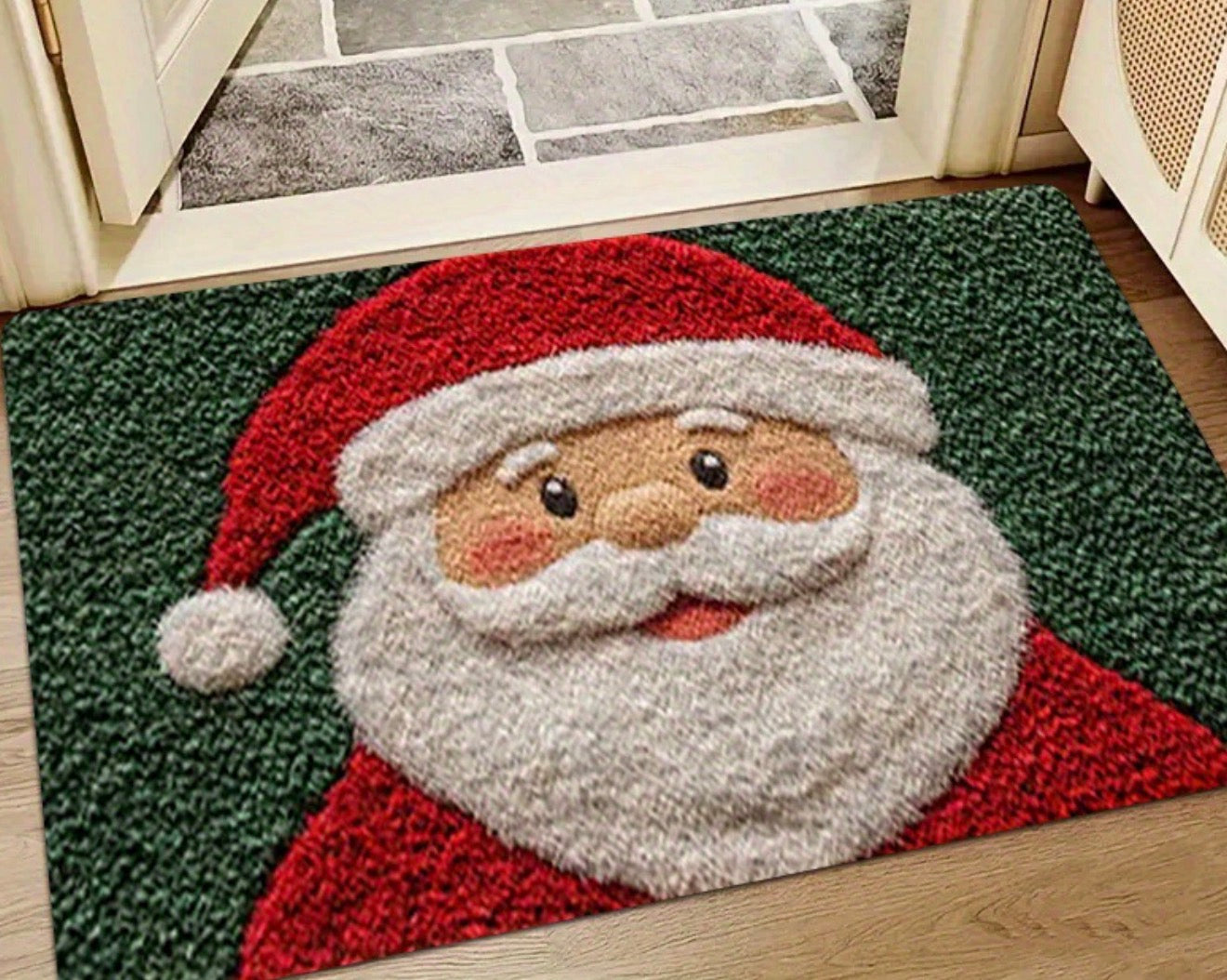 Christmas Santa -Floor Mat / Cashmere