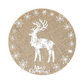 Christmas Linen Placemat-Reindeer