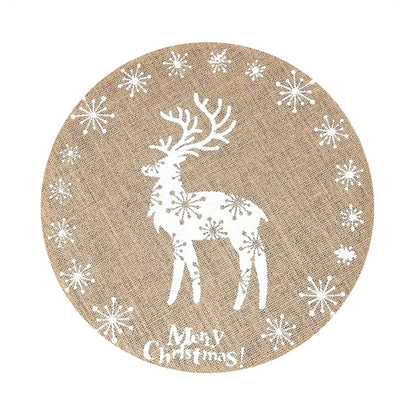 Christmas Linen Placemat-Reindeer