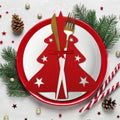 Christmas Red Tree-Cutlery Holder
