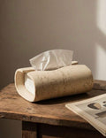 Resin Travertine Tissue Box
