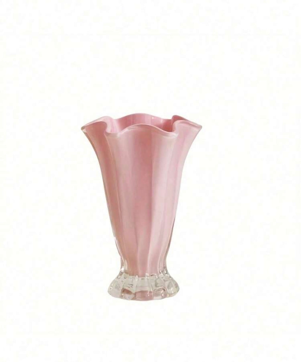 Pink Petal Glass Vase