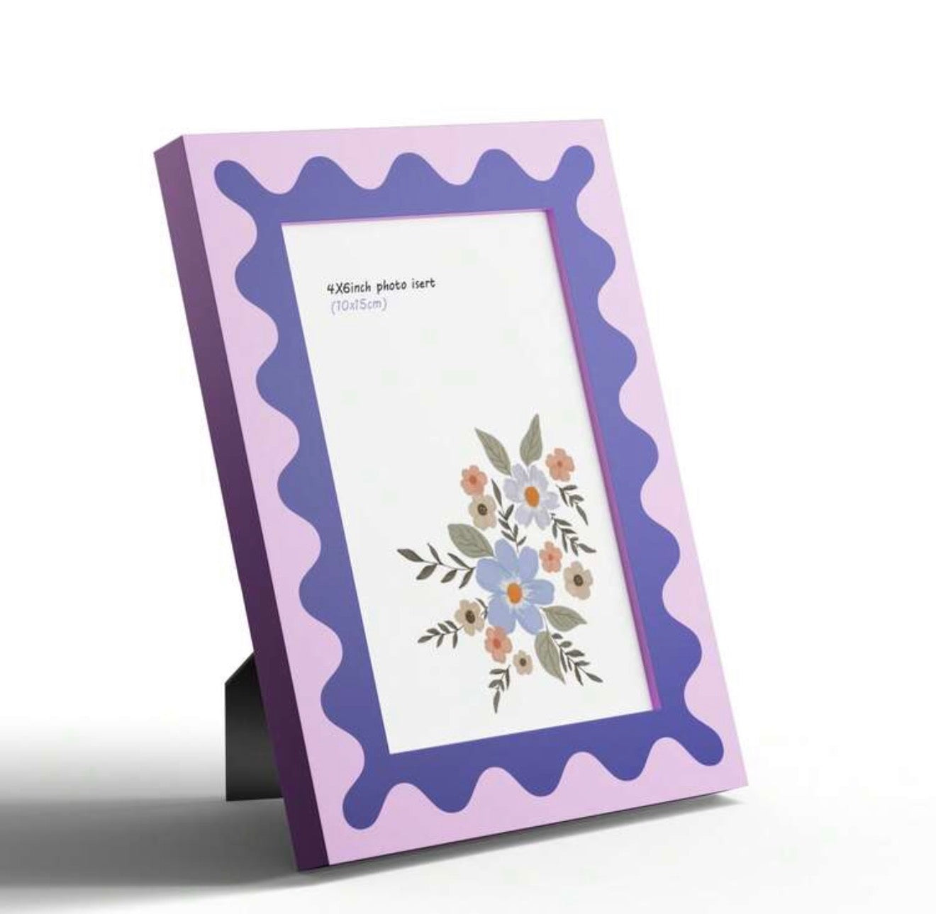 Purple Photo Frame Wave Design
