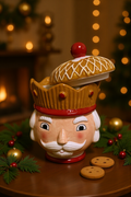 Cookie Jar Nutcracker- Ceramic