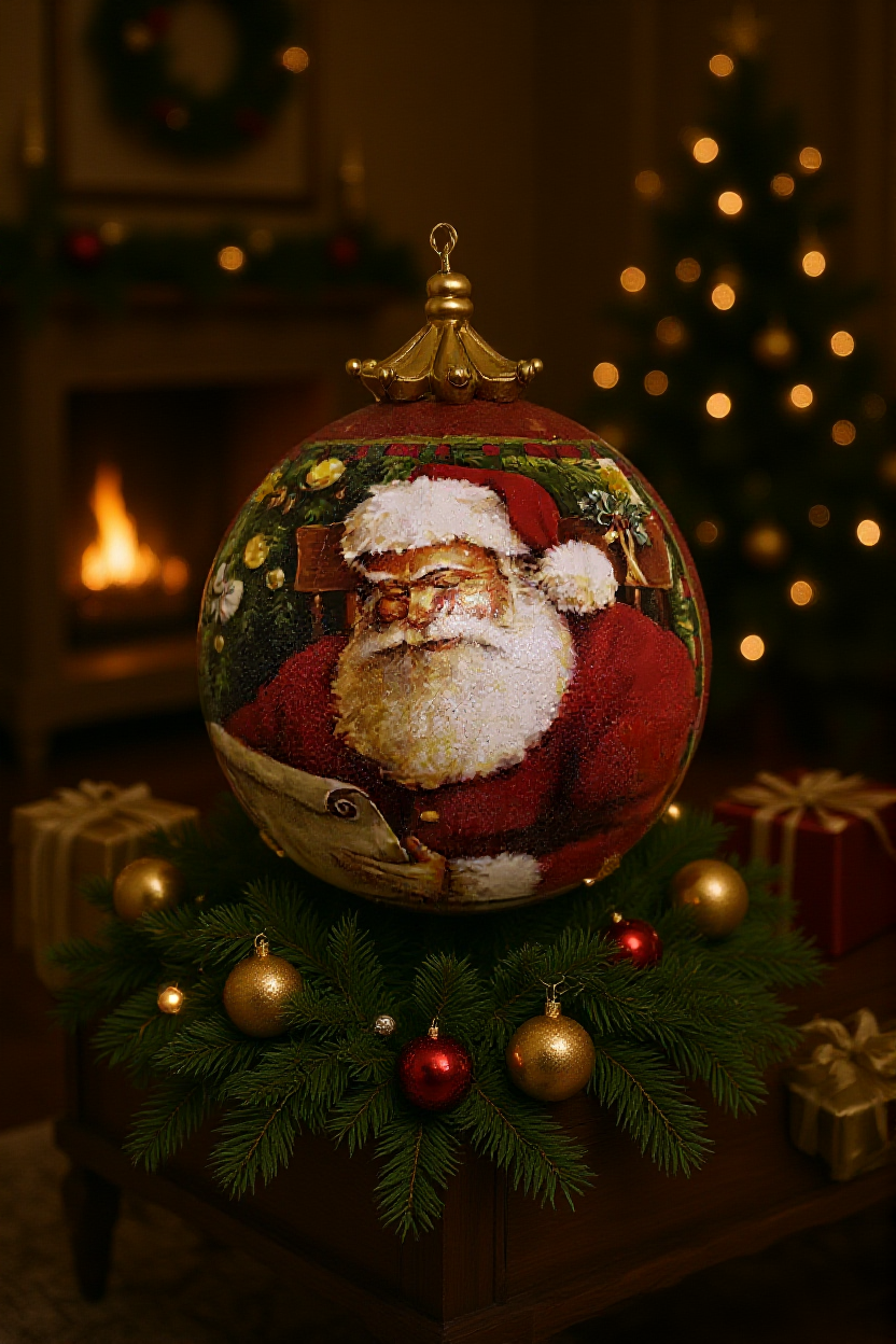 Christmas Luxury Ornament- Santa Claus